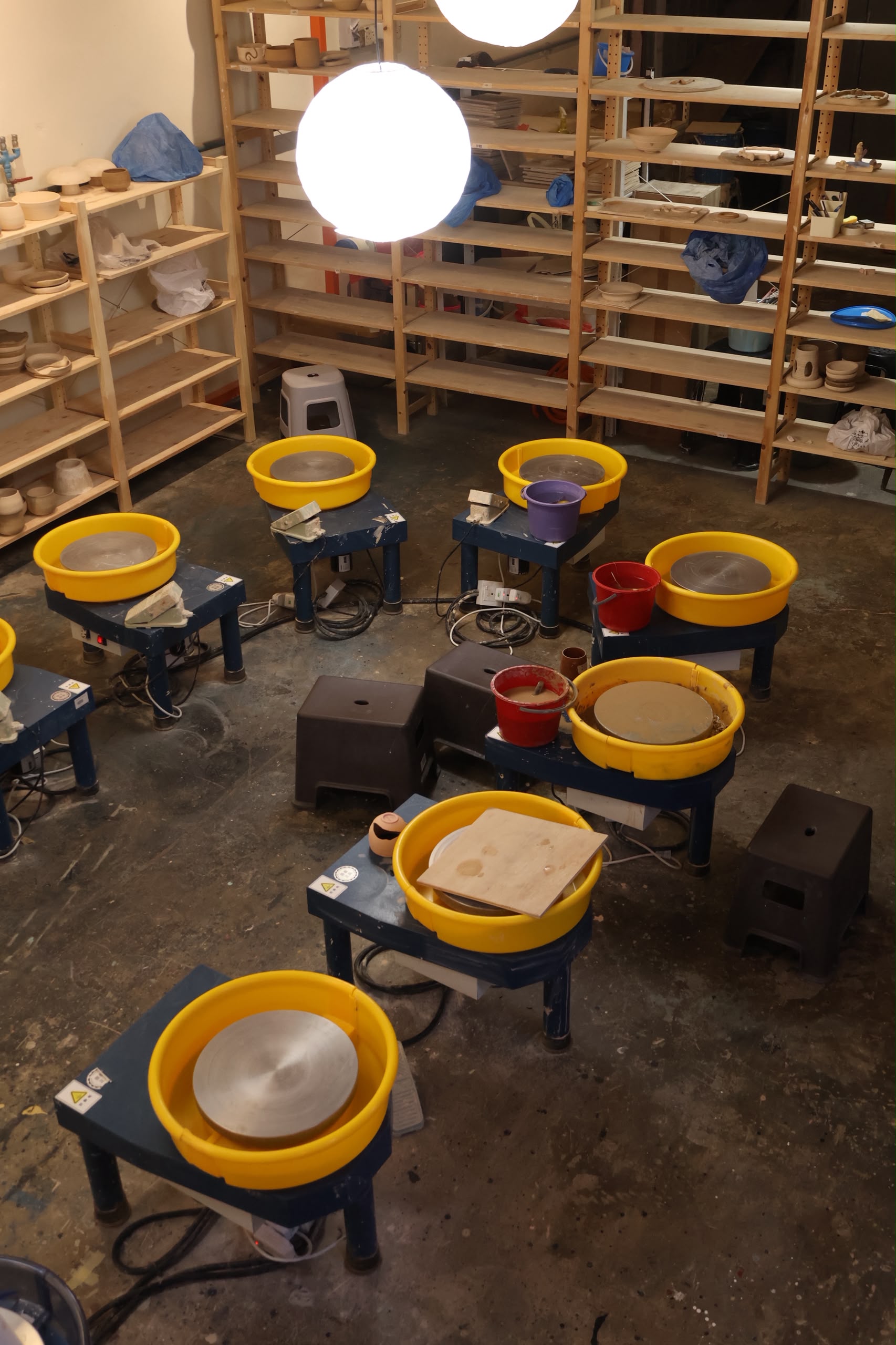 Community pottery activity
